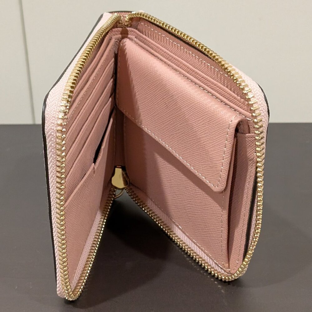 Lo & Sons, the small wallet, rose quartz, saffiano leather